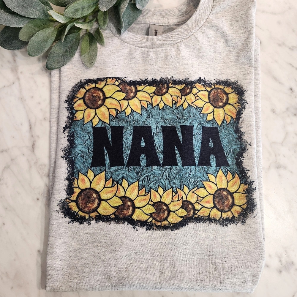 Nana shirt sunflower cute popular western grandparent